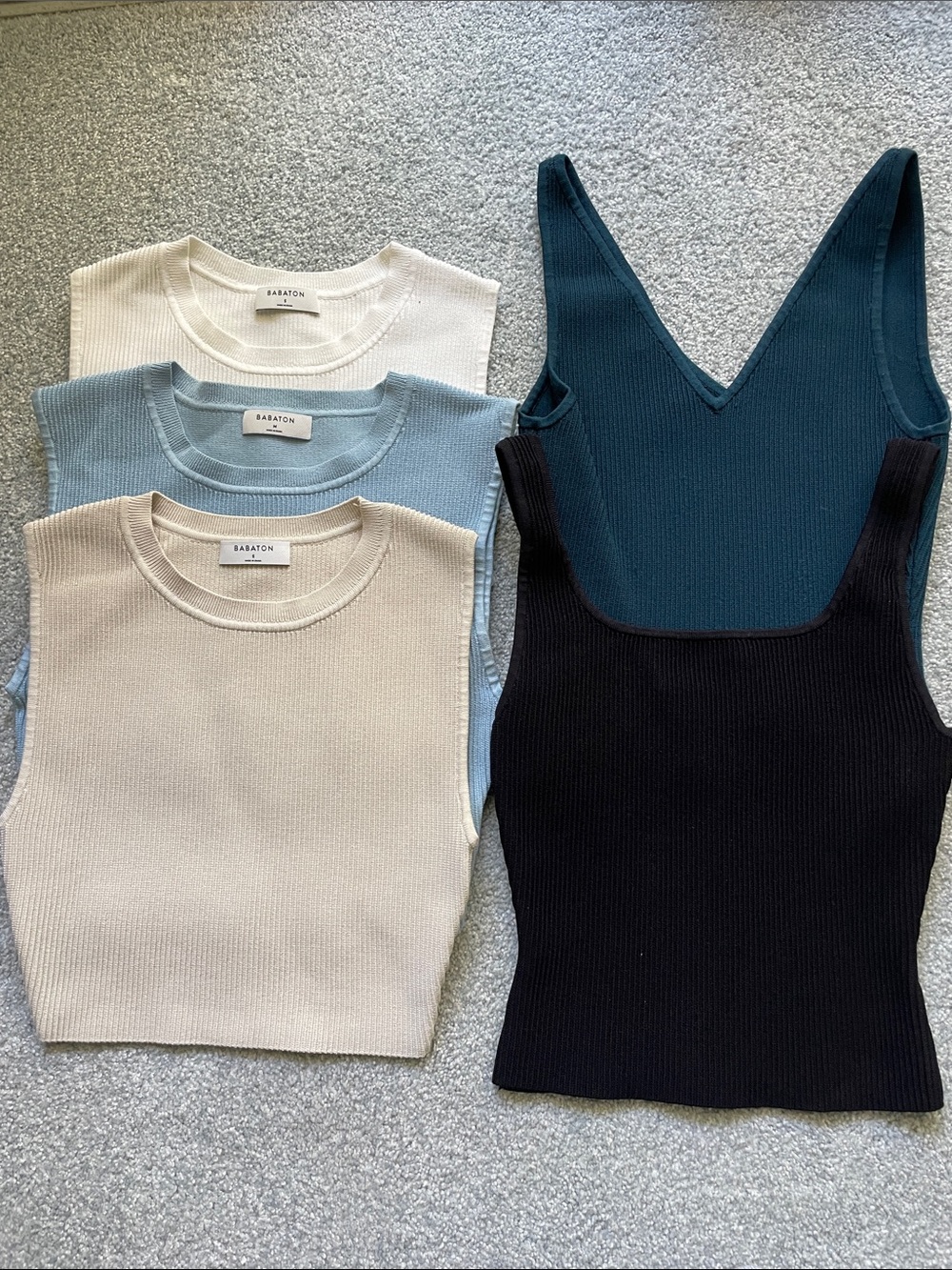 Babaton Ribbed Knit Top BUNDLE